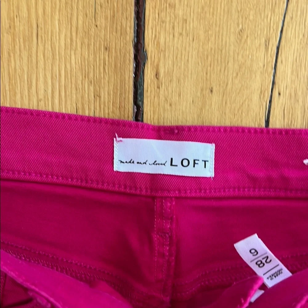 LOFT Pink Jeans 28/6 - Picture 4 of 5